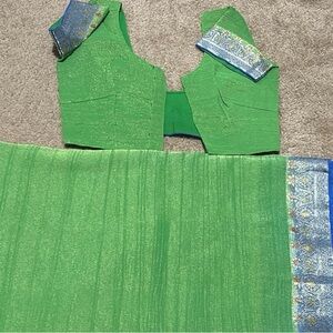 Green and Blue Traditional saree